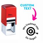 Shiny Teacher Stamps 32X32MM On Target