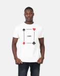 Poker Print White T-Shirt - XXXL White