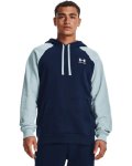 Men's Ua Rival Fleece Colorblock Hoodie - Academy XS