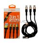 Cable - Charging Moxom 3 In 1 - CC53 - 3A Black