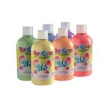 - Pastel Shades Superwashable - Titanium-free - Ready Mix Tempera Paints- 6 X 500ML Bottles
