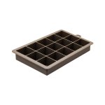 Bar Butler Grey Silicone Ice Cube Tray With Lid 15 Cubes