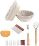Sourdough Kit Bread Baking Supplies Bread Proofing Basket Set Stainless Steel Baking Tools Kitchen Tool Set