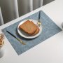 Double-sided Faux Leather Placemats - Nordic Style Table Mats For Home And Restaurant Waterproof And Heat Resistant