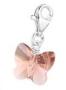 C26-28993 - 925 Sterling Silver Butterfly Swarovski Crystal Charm Dangle