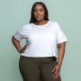 Plus Size Joy & Ash Crop T-Shirt - White