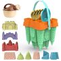 14-PIECE Children's Castle Beach Toy Set Large Beach Sand Play Tools