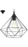 Pentagon Wire Pendant Light Black Or Copper - Black