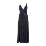 Navy Double Slit Dress