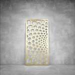 Laser Cut Screen - Design 094 - 1040 X 535 X 20 Matt Gold Outdoor