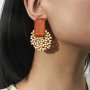 Boho Style Dangle Earrings Made Of Wood Match Braiding Jewelry Match Daily Outfits Party Accessories Link To Mother Nature In This Way