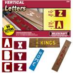 Template Set Vertical Letter 1-1 2 & 2-1 2
