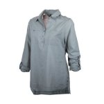 WLA095 Ladies Casual Long Sleeve Lightweight Cotton Blouse - Faded Jade - 3XL
