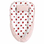 Strawberries And Pink Baby Nest Pod Newborn Lounger