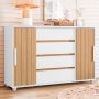 Evidenza 2-DOOR Sliding Chest Of Drawers White/oak