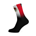 Mexico Flag Socks - Large Black