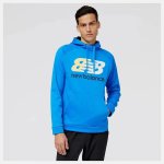 New Balance Men's Tenacity Performance Fleece Hoodie- Serene Blue - 2XL