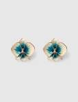 Signature Orchid Enamel Earrings - 0 Multi