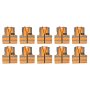 Pioneer Vest Reflective Fluorescent Orange Zip Pocket Medium 10 Pack