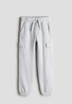 Cargo Joggers - Light Grey Marl