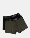 Emperador 2 Pack Black fatigue Boxers - XL Black