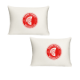 Katz Designs - Cape Town Spurs White Polyester Plain Standard Pillowcase