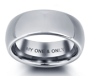 N285 - Stainless Steel Personalized Men's Ring