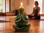 Turtle Yoga Pose Shaped Scented Candle 50G Aroma Soy Wax Decorative Art Candle For Table Photo Prop Birthday Prefect Gift For Me