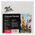 Mont Marte Canvas Panels 5PACK 10.2 10.2CM