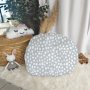 Hide And Seat Bean Bag Buddy Light Grey Dotted White
