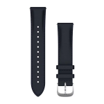 Garmin Quick Release Band Navy Italian Leather Silver Buckle 20MM