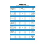 33MM Numeric Labels D blue 5SHT