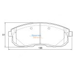 Stone Brake Pad Set Front SP82240 D3753