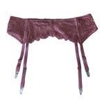 Dusty Pink Pinup Suspender Belt - M