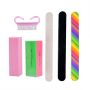 Nail Nail Art Files Dust Brush Cleaning Buffer Set