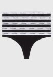 Calvin Klein Plus Thong 5 Pack SP24 - Black