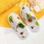 Girl's Adorable Cartoon Animals Pattern Slippers Comfy Non Slip Casual Durable Lightweight Slides Kid's Footwear