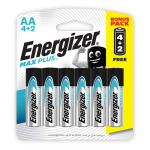 AA Energizer Maxplus- 6 Pack 4+ 2 Free