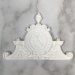 JP700 White Resin Mantle Clock