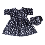Baby Girl Dress And Nappy Cover Set