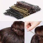 100PCS Minimalist Wave Hair Clips For Women - Versatile All-season Fashion Accessory Durable Iron Construction