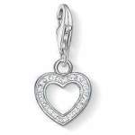 Cz Open Heart Charm