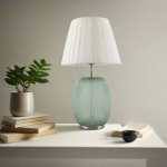 Prismere Table Lamp In Sage Green Smoke Grey |amber - Amber