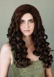 Wigs Faith Curly Black Long Synthetic Wig 20 Inch