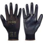 Black Nylon Lined Pu Coatedgloves SZ-10