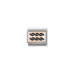 Composable Classic Link Rose Gold Black Plaits