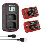 LP-E6NH-COMPATIBLE Twin Battery & Lcd Charger Kit