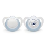 Nuk Soother Silicone Genius Boy 2 Pack - 0-6 Months