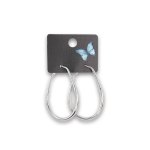 Fashion Earrings Oval - Silver