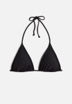 Padded Triangle Bikini Top - Black